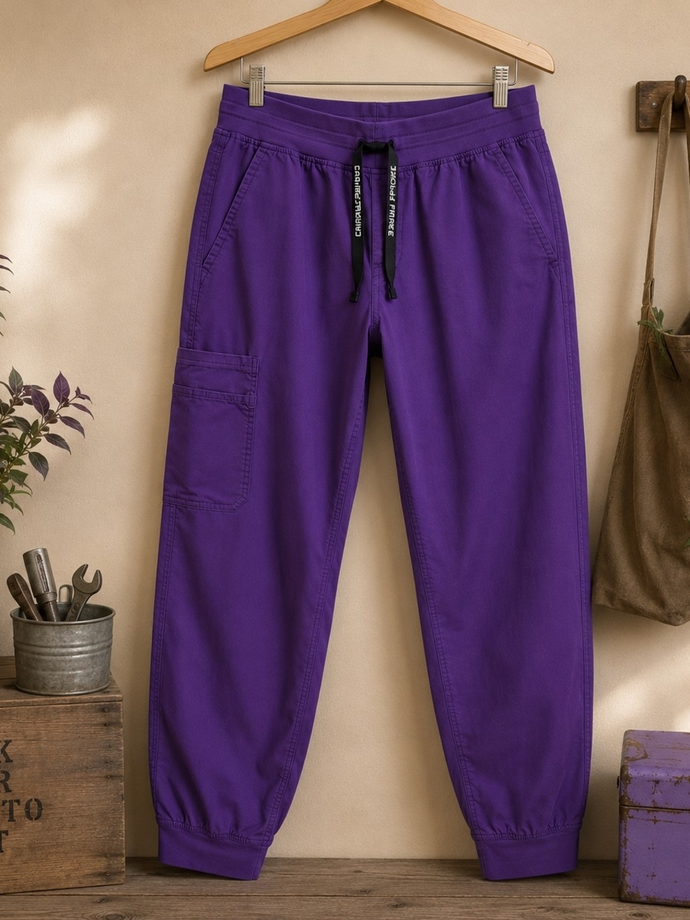 Carhartt Force Purple Utility Cargo Jogger Work Pants L 32W 27L